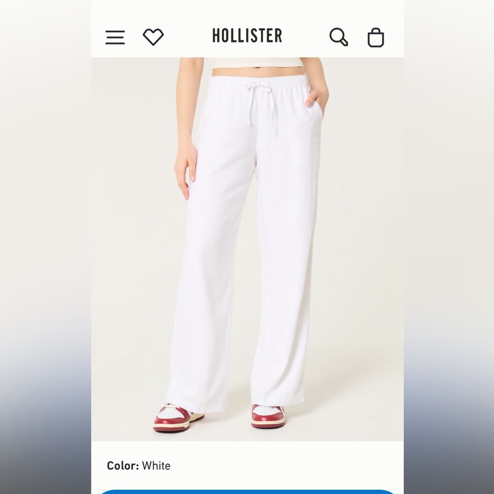 New with tags Hollister Linen Pants (Lined)